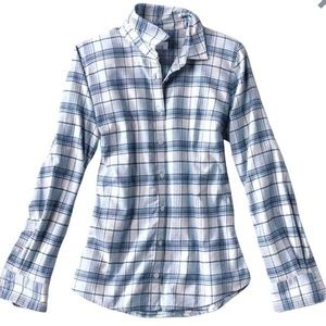 Orvis Women's Flat Creek Long Sleeve Casual Shirt Snow Plaid New w/Tags Sm/Md/Lg